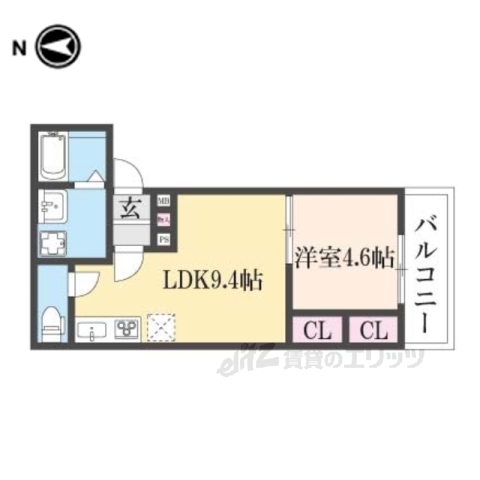 クレアール堺町２の間取り