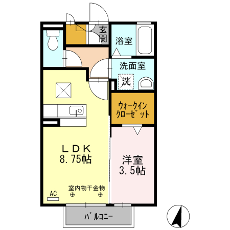 クレヴィアの間取り