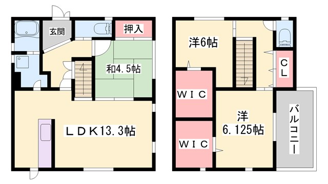 【つつじ野戸建の間取り】