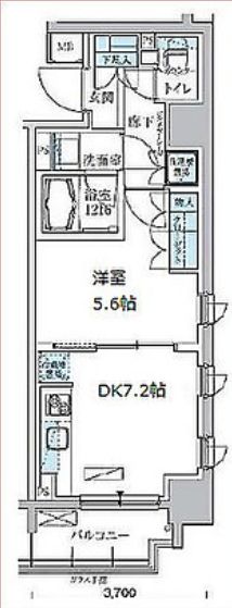 パークアクシス両国馬車通りの間取り