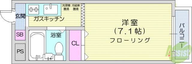 BAU銀杏町の間取り