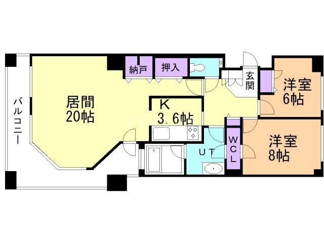 Ｄ’クラディア大通東の間取り