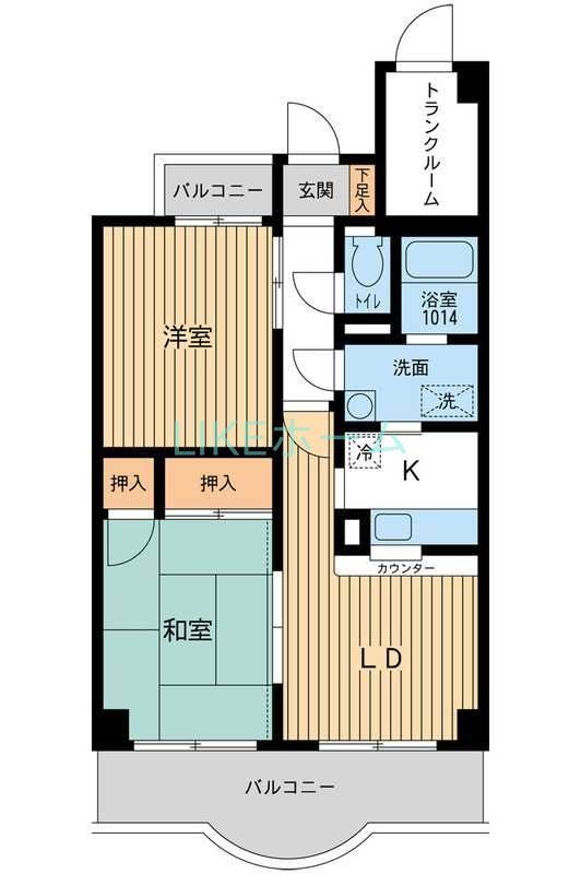 船橋市海神町南のマンションの間取り