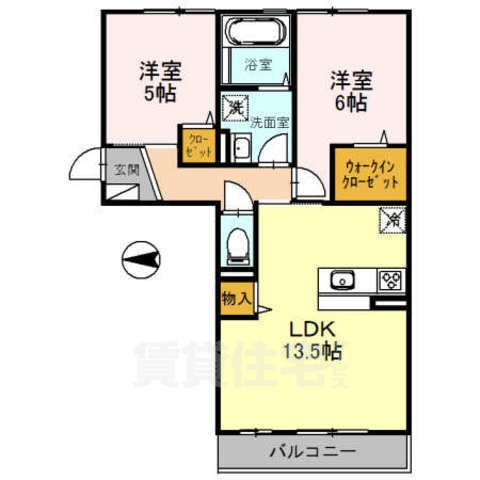 ドミールヨシダトロワの間取り