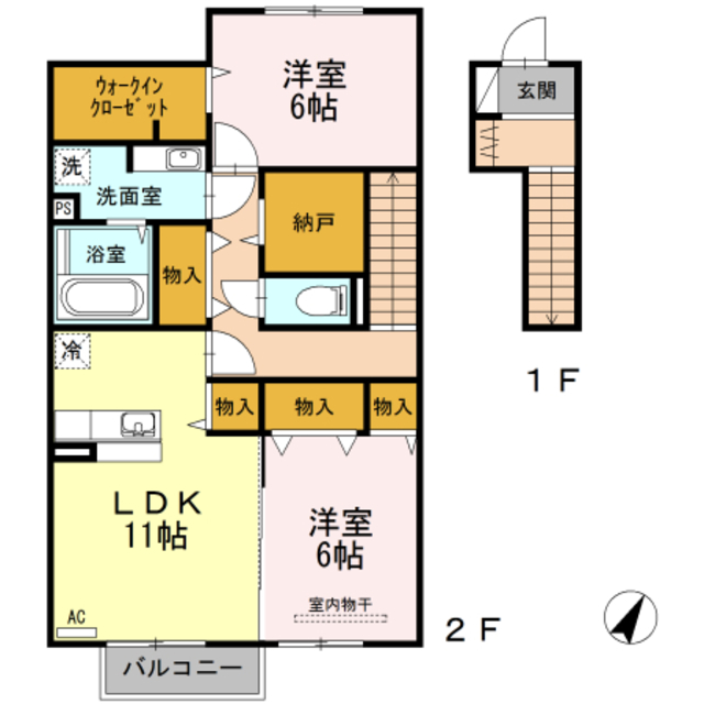 フジレストの間取り