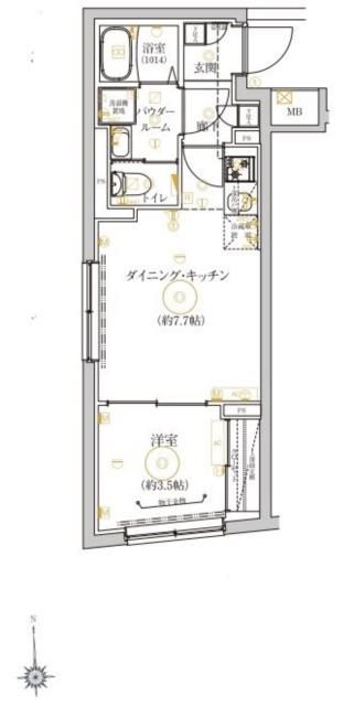 ベルシードステアー品川大崎の間取り