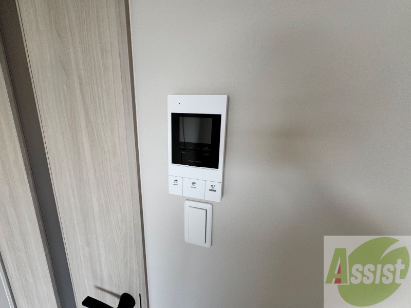 セキュリティ　ＴＶモニター付インターホンです。来客者の顔が見えるので安心！