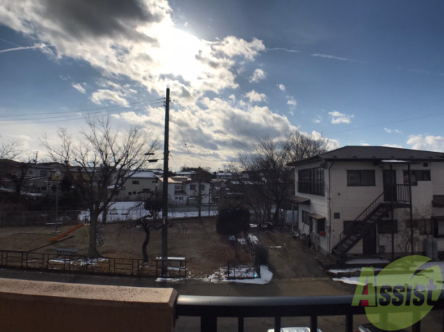 バルコニー　眺望になります。遮るものがないので日当たりがいいですよ。