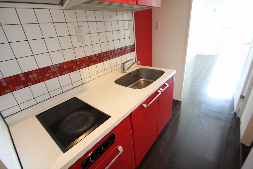 キッチン　システムキッチン２口コンロです。