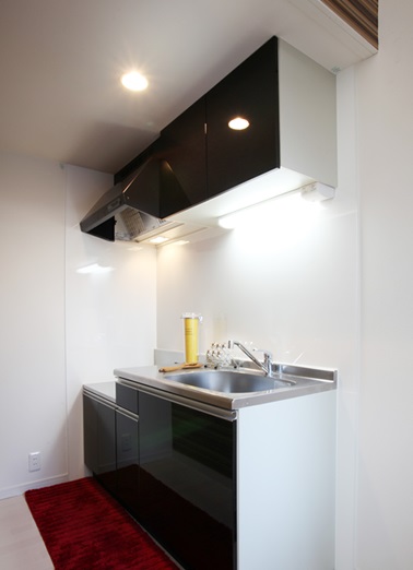 キッチン　キッチン（ガス2口コンロ設置可）　モデルルーム