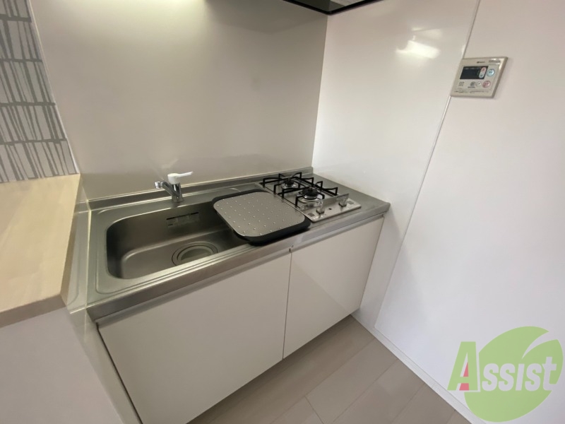 キッチン　キッチンにはガスコンロが設置してありますよ！