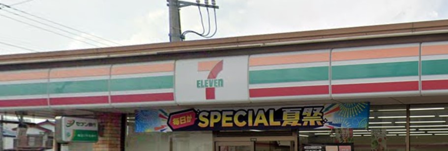 コンビニ　セブンイレブン 越谷蒲生愛宕町店（コンビニ）まで406m
