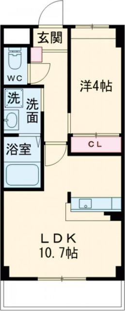 アムール ワンの間取り写真