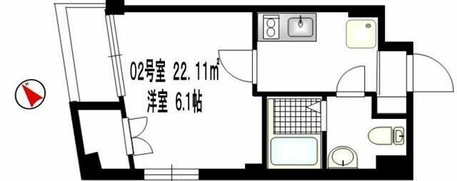 京急本線 京急蒲田駅 徒歩9分 5階建 築15年の間取り写真