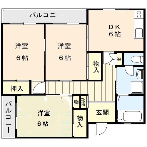 ハイレイクマンションの間取り