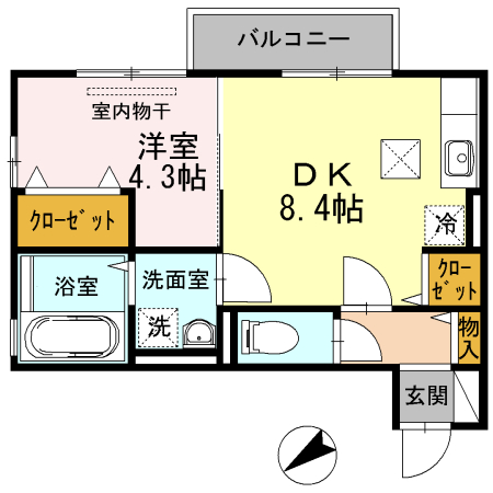 ラ　プリミエール　エストワールの間取り