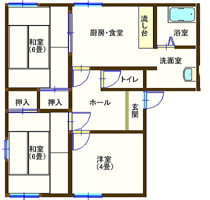 ラフォーレ山川２の間取り