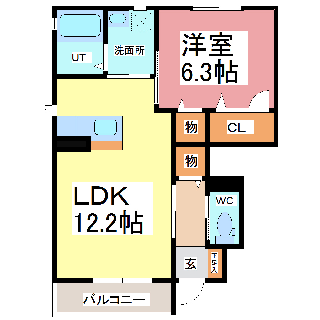 サイプレス　S棟の間取り