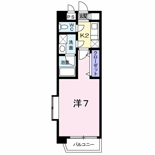 北九州市小倉南区徳力新町のマンションの間取り