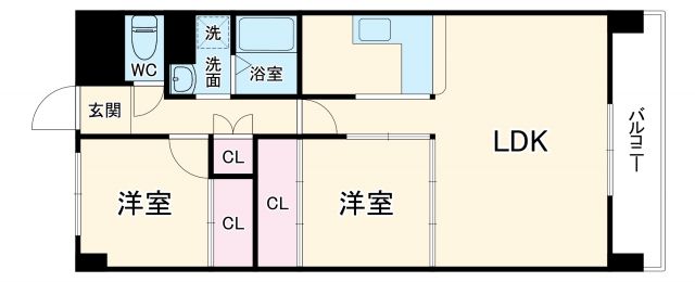 【ロイヤルヒルズ待兼山の間取り】