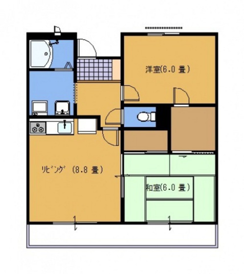 パナグリーンながつかの間取り