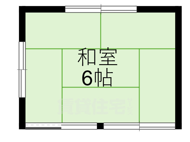 生駒市門前町のアパートの間取り