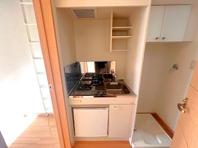 キッチン　２口システムガスキッチン
