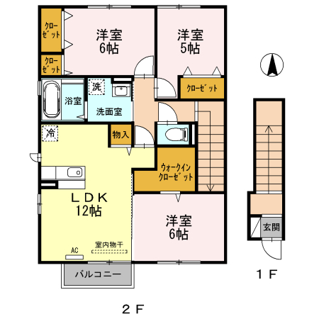 ブランズ小杉　B棟の間取り