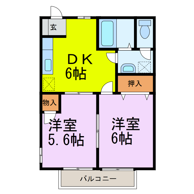 メゾン栗の木の間取り