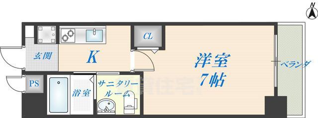 エムプラザ小阪駅前の間取り