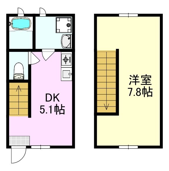 フィオーレ朝倉Aの間取り