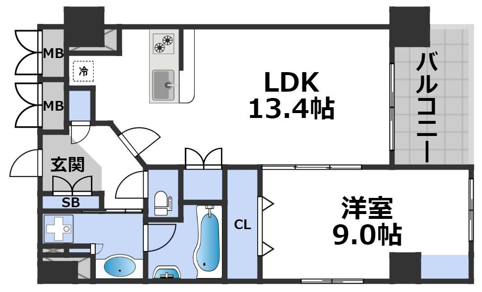 グレンパーク梅田北の間取り