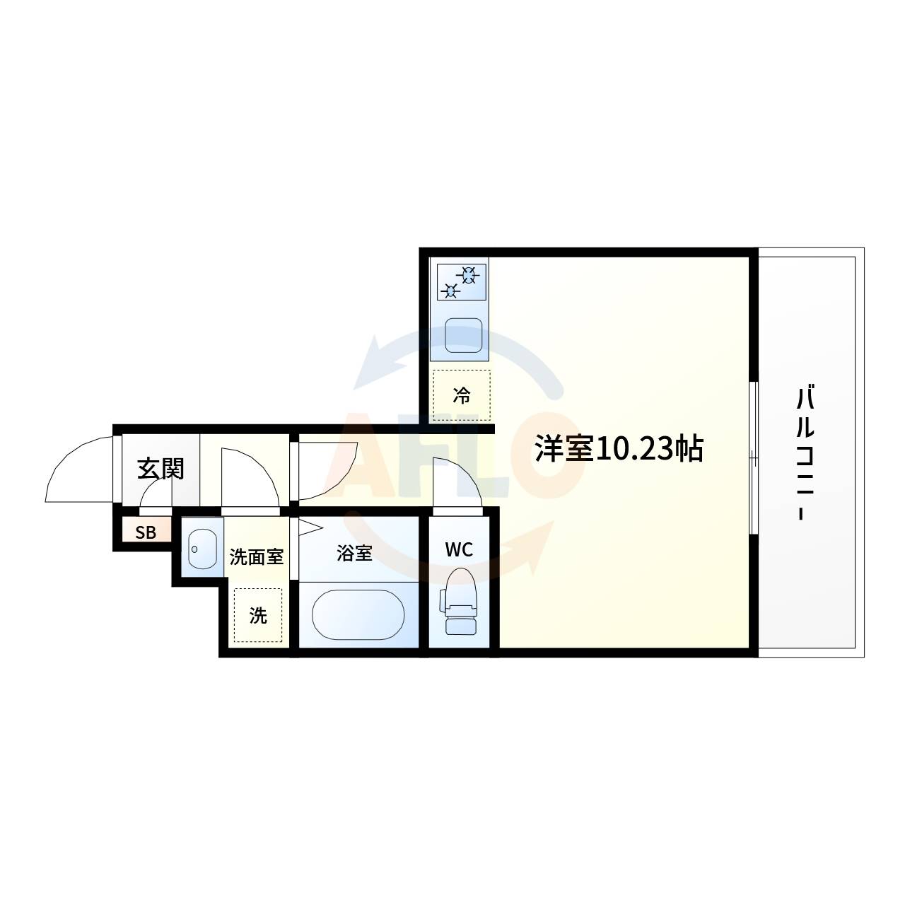 ArtizA西長堀の間取り