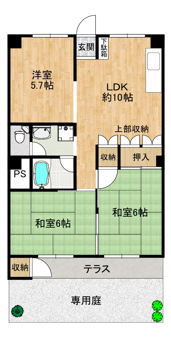 ネオライフマンション高槻の間取り