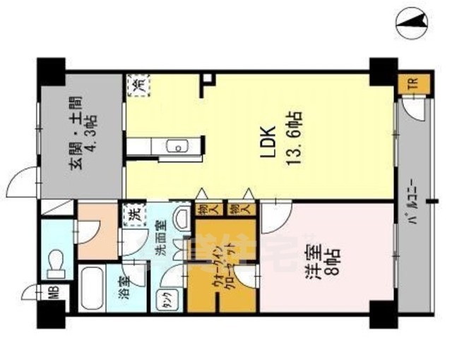 名古屋市中川区柳川町のマンションの間取り