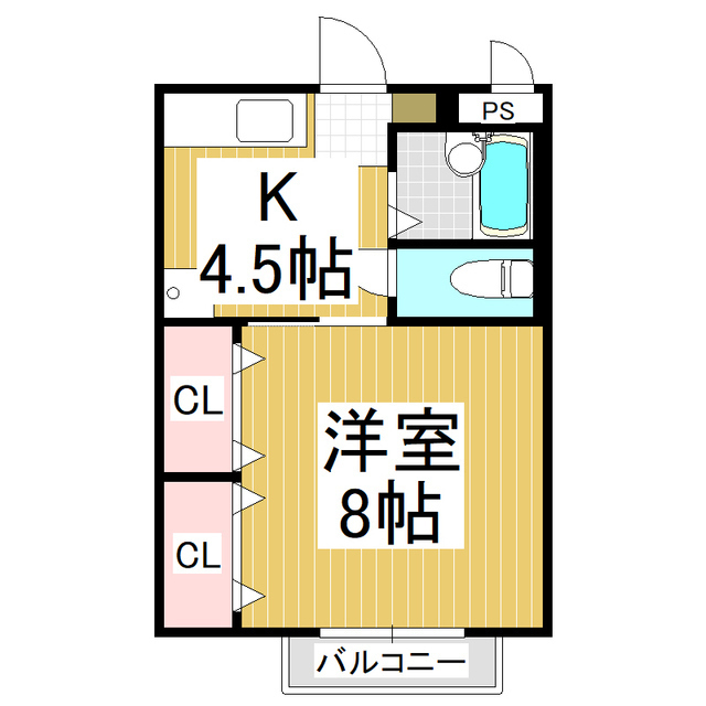 ハピネスＳ・Ｏ　Ａ棟の間取り