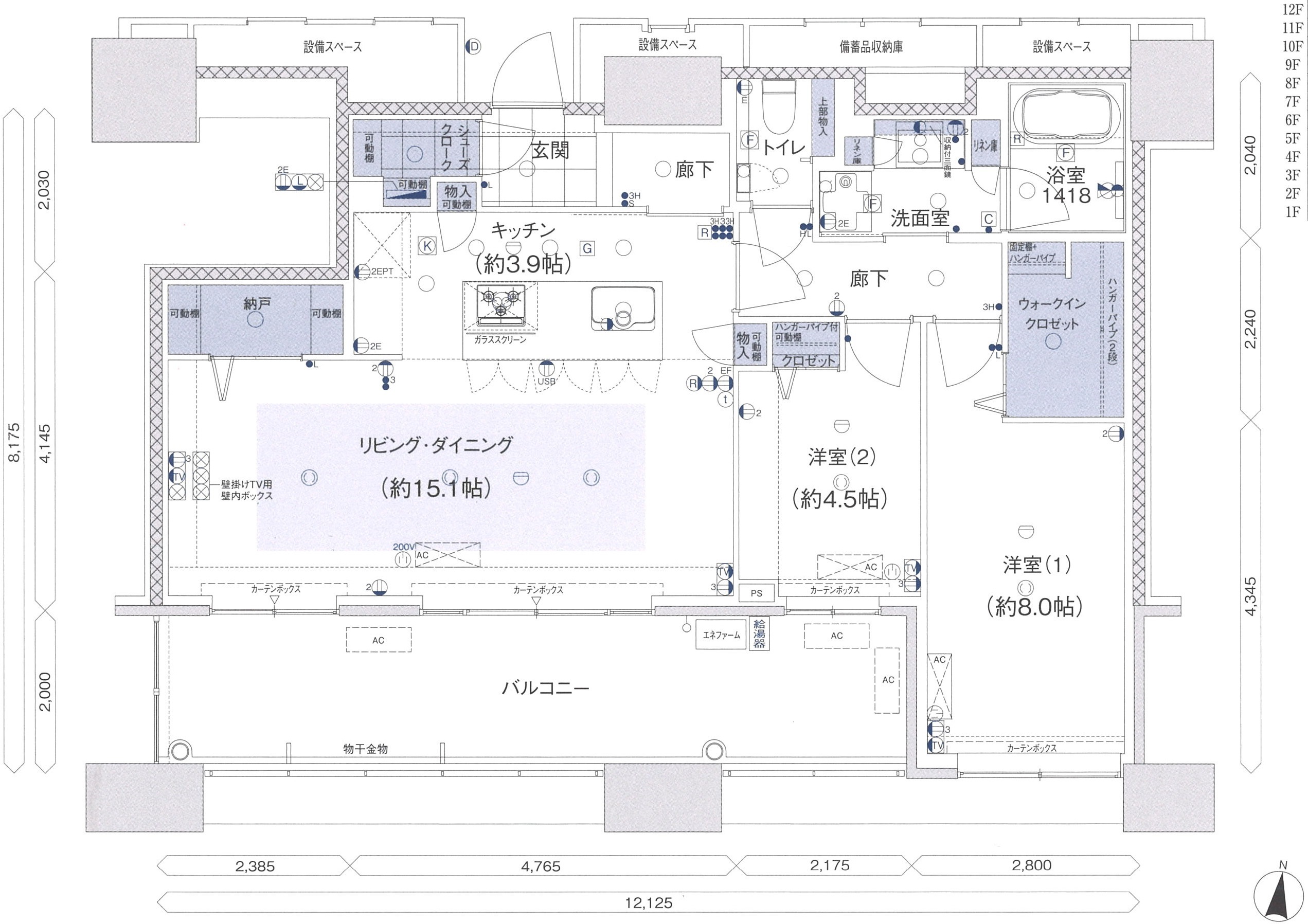 アイランドシティオーシャン&フォレストタワーレジデンス EAST棟の間取り写真