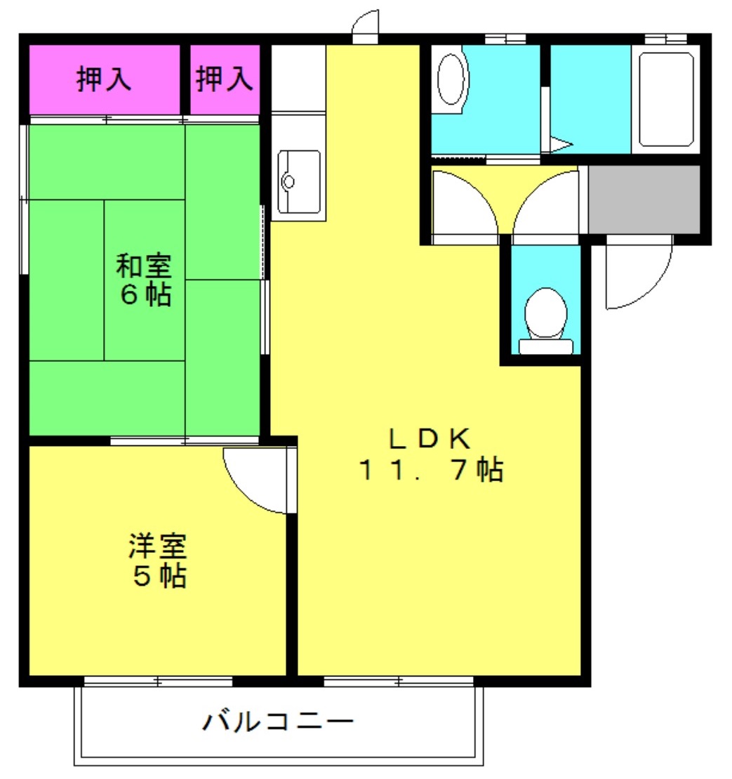 西条ビバリーヒルズの間取り