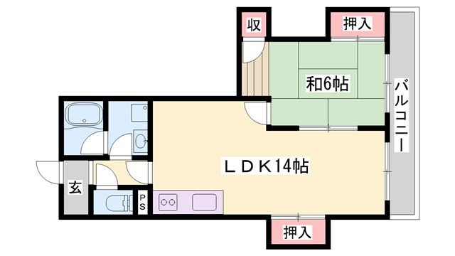 寿ハイツの間取り