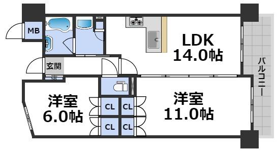 CITY SPIRE日本橋の間取り