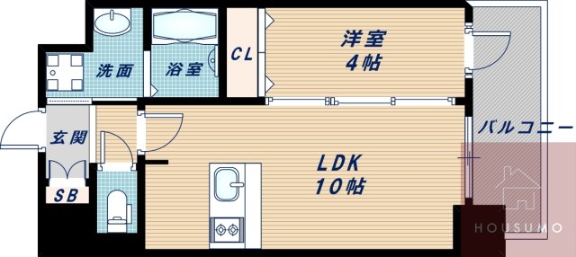 プレサンス新大阪イオリアの間取り