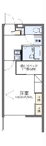 レオパレスハピネスの間取り