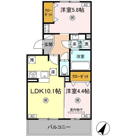 シャルム宇土の間取り