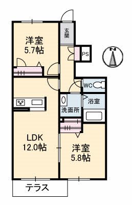 プロヌーブ鳴門の間取り