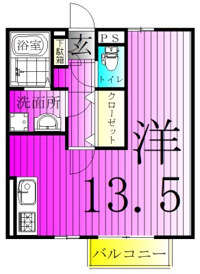 クレール新柏Ｂの間取り