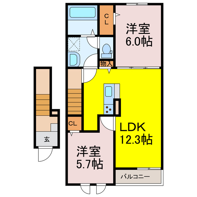 ノース　パティオの間取り