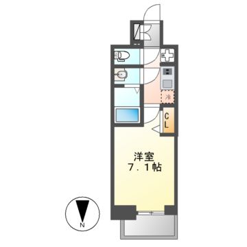 【プレサンスTHE久屋大通レジェンドの間取り】