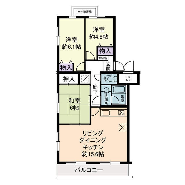 【プレメール鵠沼の間取り】