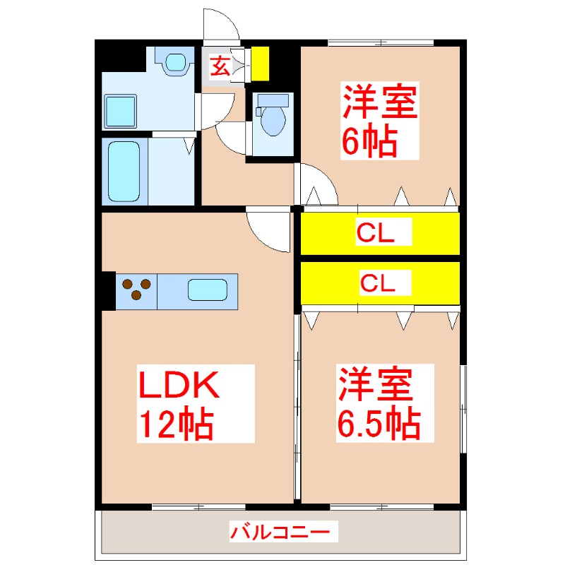 ミルキーウェイ　アイラの間取り