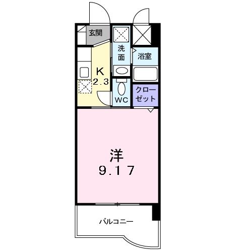 セレスタイト黒崎の間取り